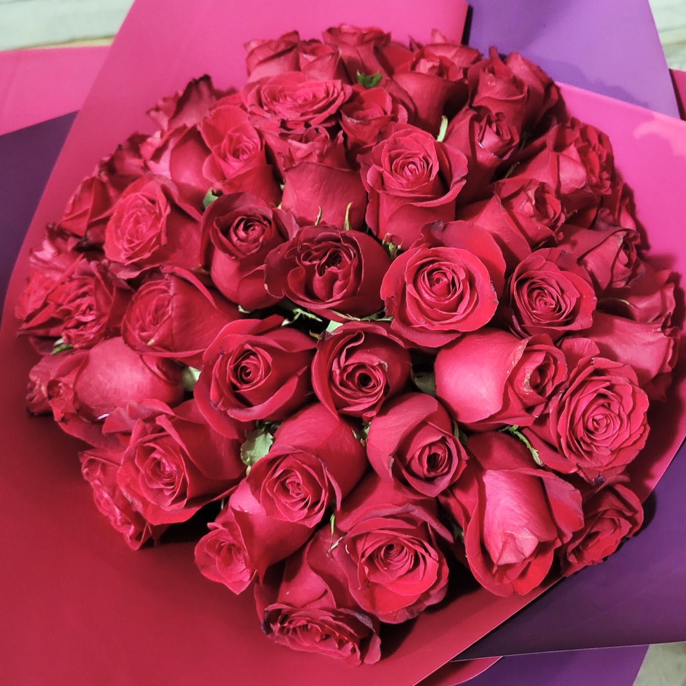 Arreglo floral Amor Eterno en tonos rosa